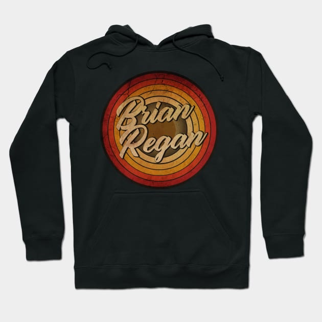 arjunthemaniac,circle retro faded Brian Regan Hoodie by arjunthemaniac